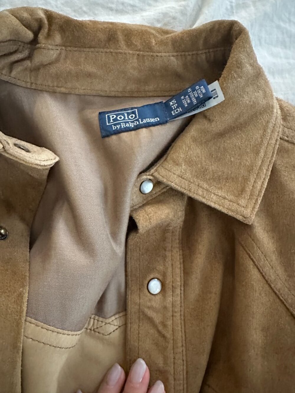 Ralph Lauren RRL Willett suede shirt jacket Size XS (Women) - Picture 6 of 8